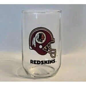 WASHINGTON REDSKINS FOOTBALL NFL Glass Tumbler Retired Logo NEW